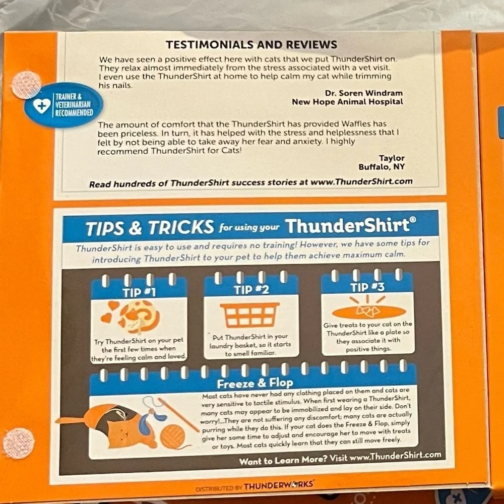 Thundershirt anti anxiety shirt NEW IN THE BOX